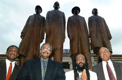 Ezell A. Blair Jr. (Jibreel Khazan), Franklin E. McCain, Joseph A. McNeil and David L. Richmond, the A&T four
