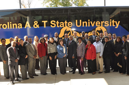 The North Carolina A&T State University Board of Visitors was reestablished