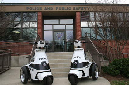 The Department of Police and Public Safety has purchased two T3 electric standup vehicles to increase the department’s visibility and provide a safer campus environment.